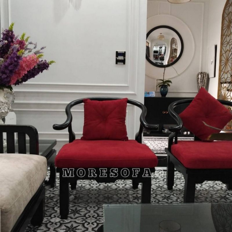 Sofa đơn tân cổ điển đơn giản nhưng không kém phần độc đáo, lạ mắt thu hút mọi ánh nhìn